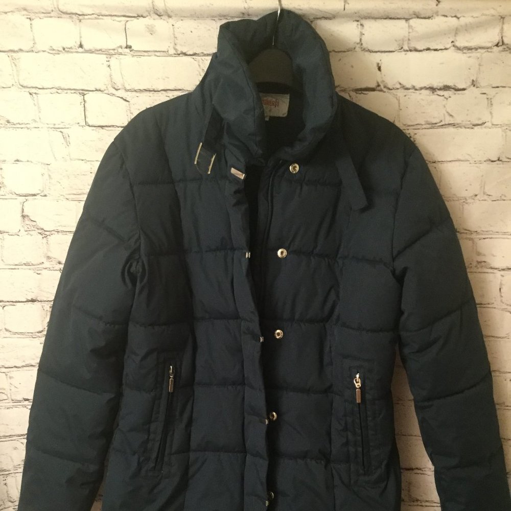 DESIGNERS Women's Dark Green Warm Winter Jacket- Size: Small (36)